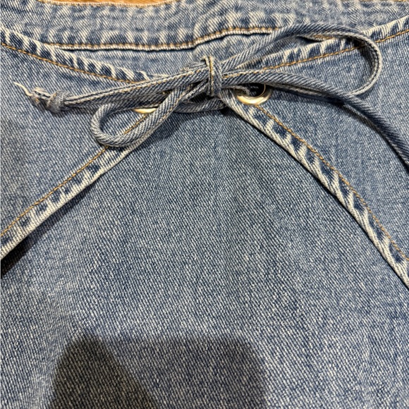 Kendall & Kylie Blue Denim Mini Skirt with Bow Accent - Picture 3 of 6